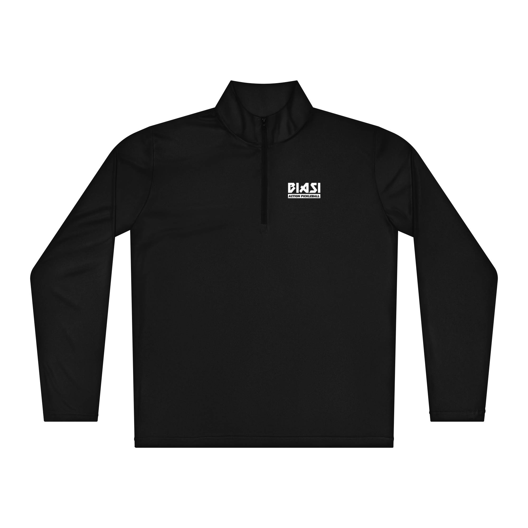 Biasi Action Quarter Zip — performance pullover in black